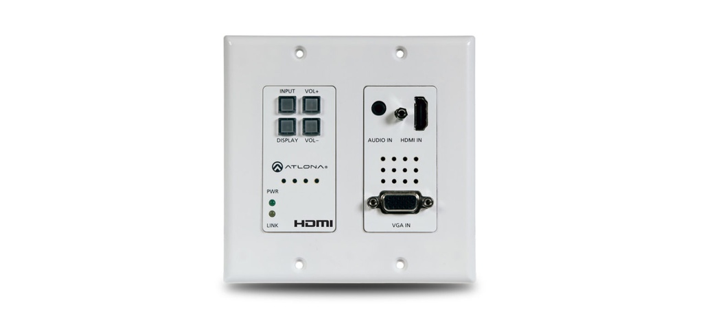 ATLONA HDVS-200-TX-WP WALLPLATE SWITCHER HDMI & VGA 100M