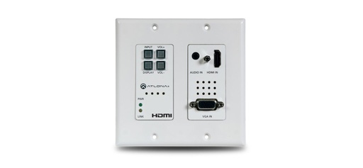 [P018293] ATLONA HDVS-200-TX-WP WALLPLATE SWITCHER HDMI & VGA 100M