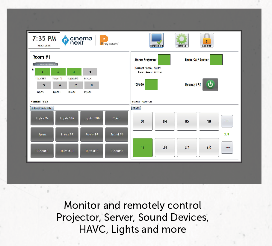 CINEMANEXT P-SBS TOUCH SCREEN (RACK)