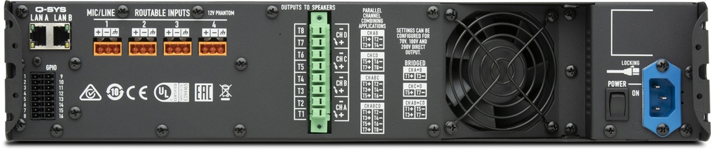 QSYS CX-Q 4K4 AMPLIFIER 4 X 1200W