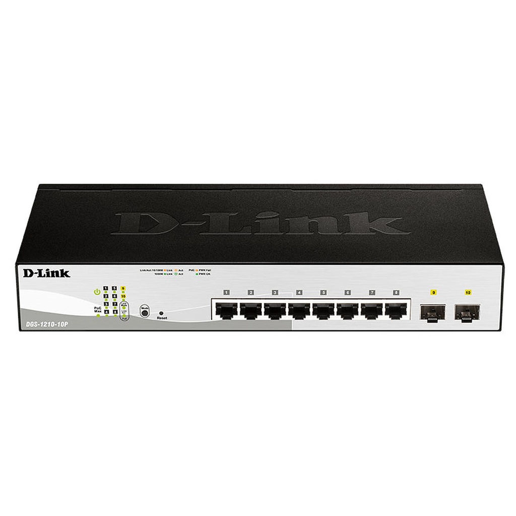 D-LINK DGS-1210-10P MANAGED SWITCH W/ POE