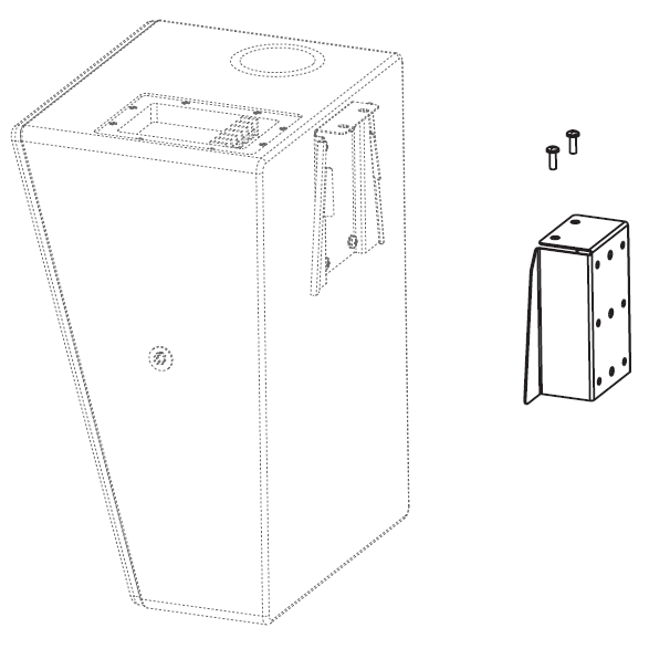 QSC QM-BW SURROUND BRACKET