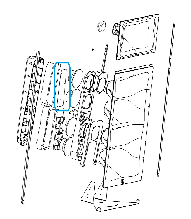 JBL 4732 UPPER PCB ASSEMBLY