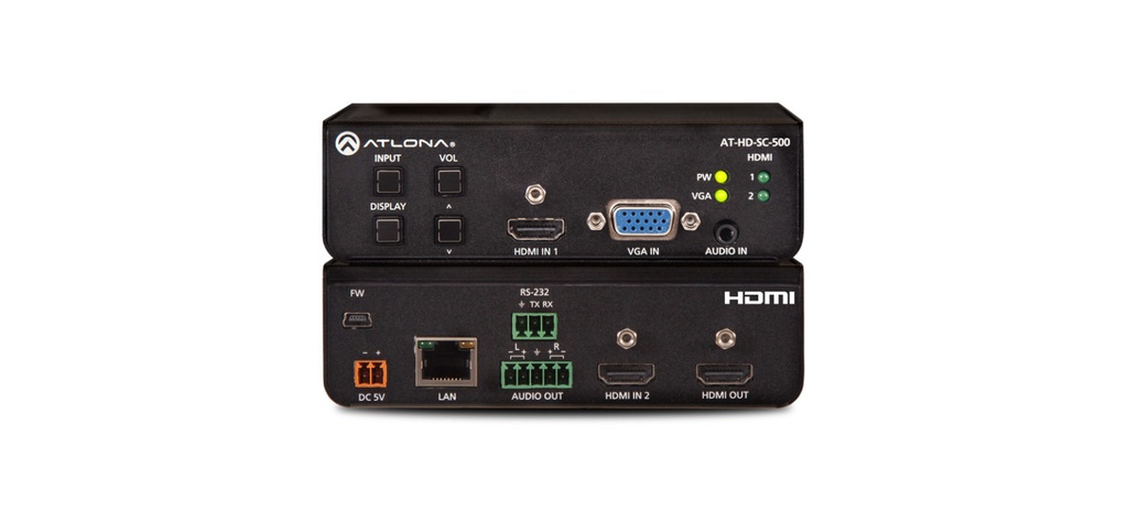 ATLONA HD-SC-500 3-IN HD VIDEO SCALER FOR HDMI &amp; VGA