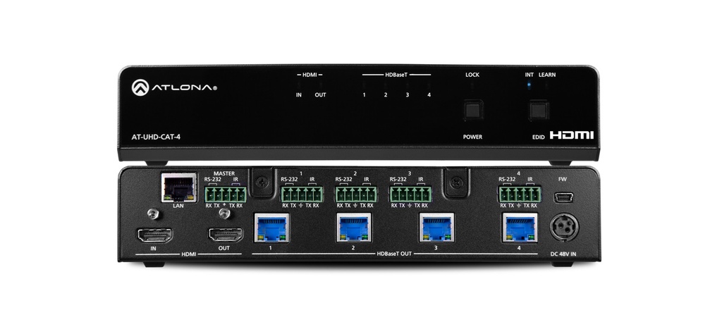 ATLONA UHD-CAT-4ED 4K HDMI/HDBASET SPLITTER 4-OUT 100M