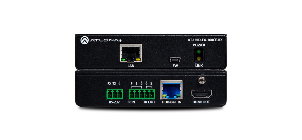 ATLONA UHD-EX-100CE-RX 4K/UHD HDMI HDBASET RX 100M