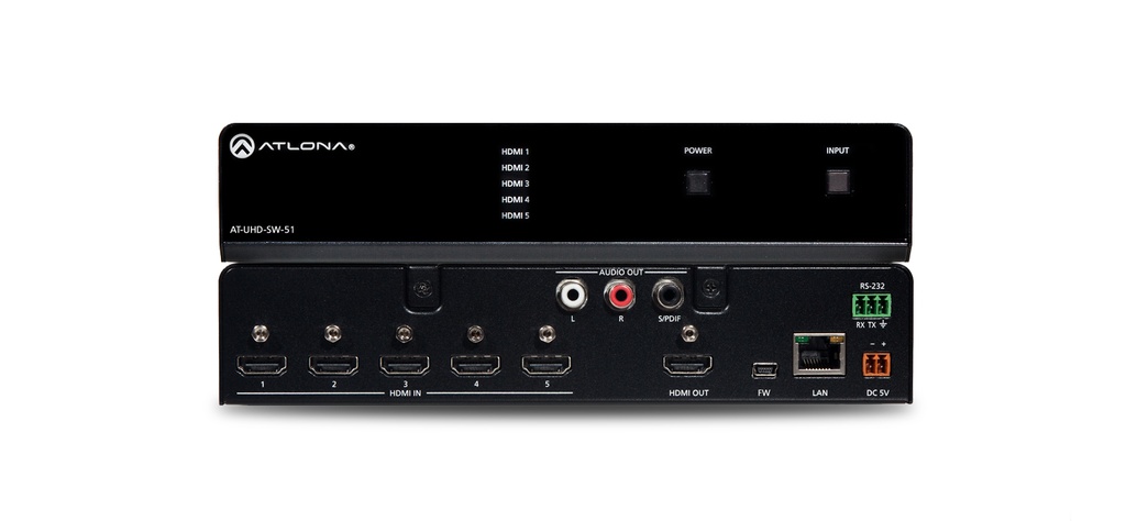 ATLONA UHD-SW-51 4K/UHD 5-IN HDMI SWITCHER