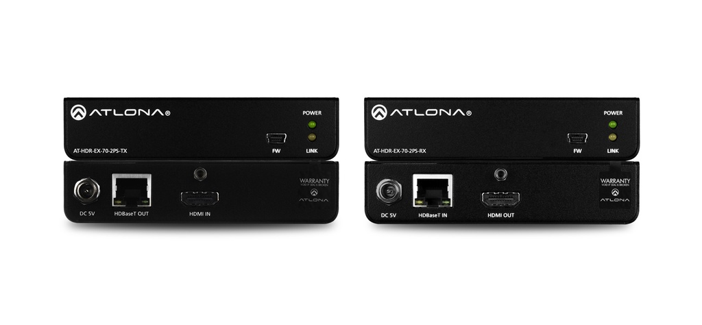 ATLONA HDR-EX-70-2PS 4K HDR HDMI OVER HDBASET TX/RX KIT 70M