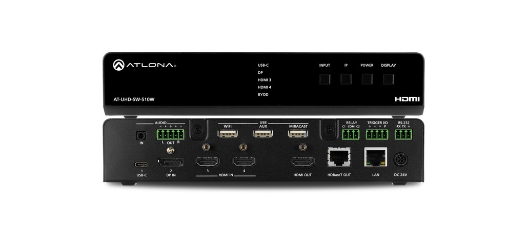 ATLONA UHD-SW-510W-EU UNIVERSAL SWITCHER W/ WIRELESS LINK