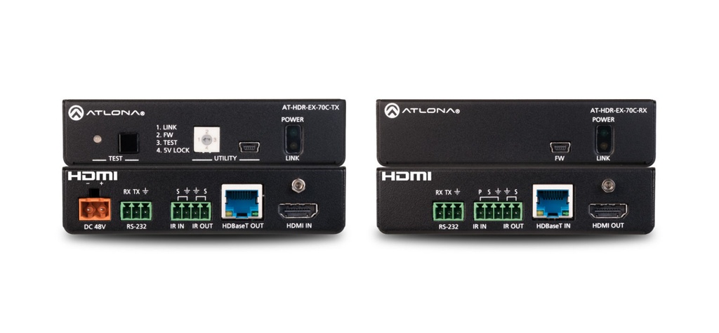 ATLONA HDR-EX-70C-KIT 4K HDR HDMI OVER HDBASET TX/RX