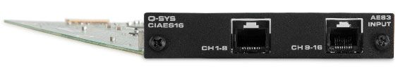 QSYS CIAES16 AES DIGITAL I/O CARD