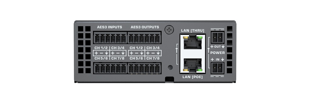 QSC 8x8 AES/EBU MODULE FOR Q-SYS QIO-AES8x8