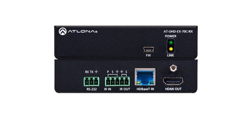 [P018274] ATLONA UHD-EX-70C-RX 4K/UHD HDMI HDBASET RX 70M