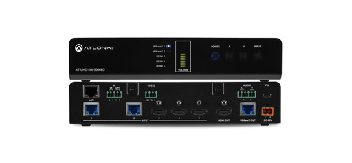 [P018281] ATLONA UHD-SW-5000ED 4K HDMI/HDBASET 5-IN SWITCHER