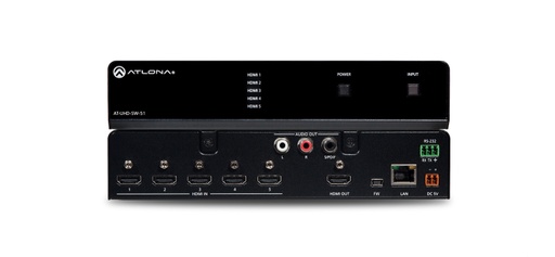 [P018282] ATLONA UHD-SW-51 4K/UHD 5-IN HDMI SWITCHER