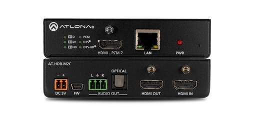 [P018286] ATLONA HDR-M2C 4K HDR MULTI-CHANNEL AUDIO CONVERTER