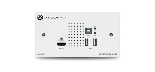 [P018325] ATLONA OMEGA EX-TX-WP-E WALLPLATE TX FOR HDMI & USB