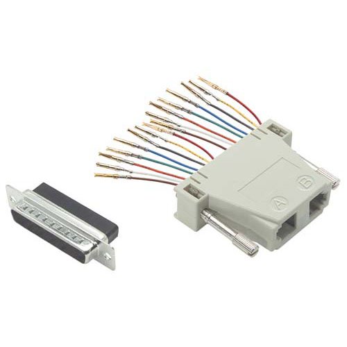 [P005409] Modular Adapter, DB25 Male / Dual RJ45