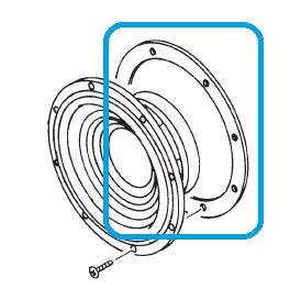 [P005451] JBL GASKET MOUNTING FOR 10'' DRIVER