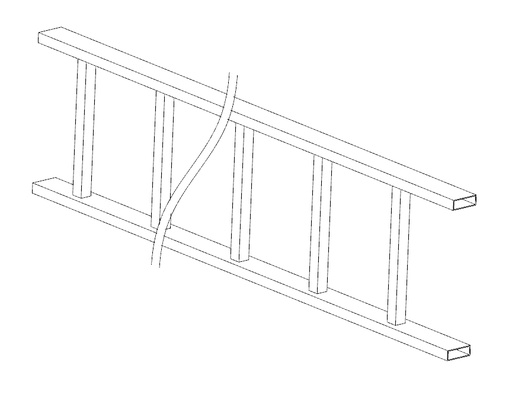 [P056664] CINEMANEXT P-SCREEN. LADDER NO RING. 2M MODULE