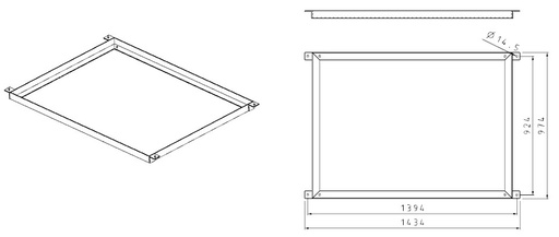 [P060766] CINEMANEXT P-SBOX15XL FIXED CEILING SUPPORT